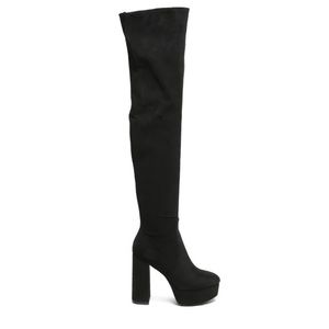Black over the knee boots